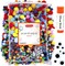 Incraftables 2000 Pcs Pom Poms with Googly Eyes & Glue Stick. Best Colored & Glitter Cotton 0.4 to 1.4 inch Balls for DIY Craft, Hats & Decorations. Multicolor Puffy Pompom Gift Set for Kids & Adults